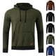 thumbnail image 3 of WILLBEST Sudaderas Deportivas para Hombre, Suéter con Capucha y Bolsillo con Cordón, Color Sólido A Juego, Moda y Ocio, Otoño e Invierno XXGrande, 3 of 3
