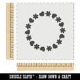 thumbnail image 2 of Cute Flower and Heart Circle Frame DIY Cookie Wall Craft Stencil - 11.5 Inch, 2 of 5