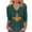 Y328-Army Green, variant on Ichuanyi Women's Fall V-Neck T-Shirts Halloween Thanksgiving Graphic Tees Shirts Cute Casual Tops 3/4 Sleeve Blouses Top