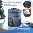 thumbnail image 4 of BKSDUEH Knitting Bag, Yarn Organizer Tote Bag Portable Storage Bag for Yarns, Carrying Projects, Knitting Needles, Crochet Hooks, Manuals and Other Accessories, 4 of 9