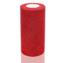 KAKOWELY Tulle Accessories 1 Roll of Red Glitter Tulle Fabric Bulk 6 Inches Wide 25 Yards Long for Family and Friends