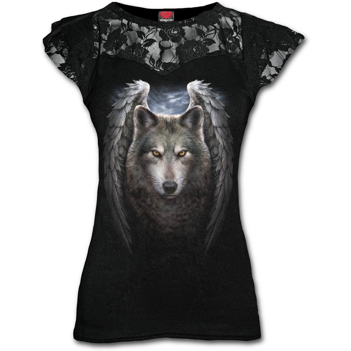 SPIRAL DIRECT LYCOS WINGS Lace Layered Viscose Ladies/Dragon/Goth/Wolf/Wild/Top