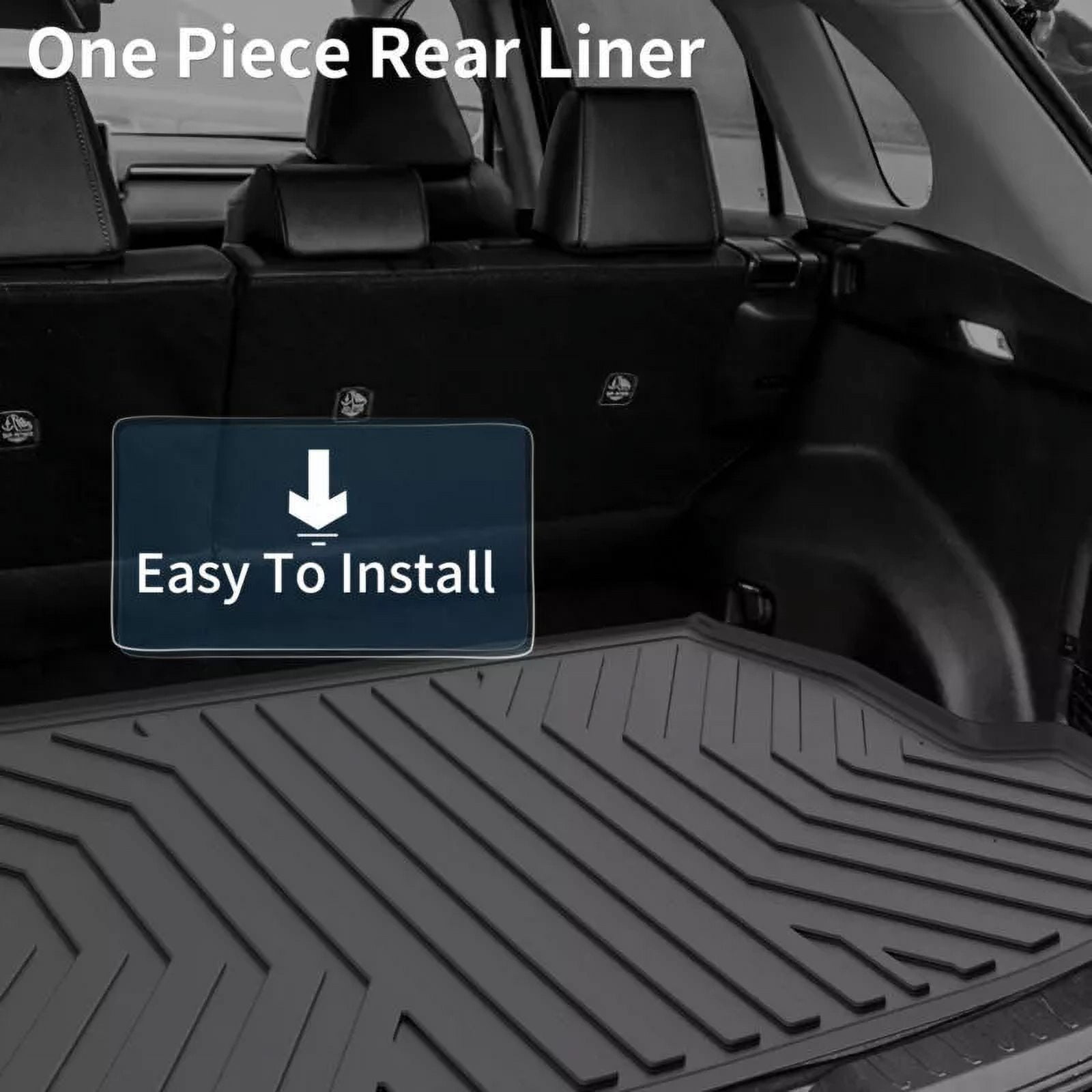 RVNI Floor Mats for 2018-2024 BMW X3 for BMW X3 30i M40i X3M, Only for Car Without Spare tire TPE All Weather Floor Liners (NOT fit X3 30e)