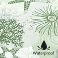thumbnail image 3 of Beach Ocean Themed Shower Curtain, Sage Green Cute Nautical Coastal Shower Curtains for Bathroom Decor, Summer Tropical Seashell Starfish Coral Fabric Shower Curtain Set with Hooks, 72x72, 3 of 6