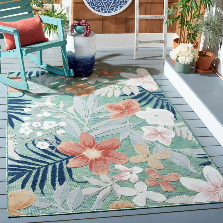 Beverly Rug 5 x 7 Gold Aloha Washable Solid Indoor Outdoor Area Rug