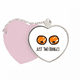 thumbnail image 1 of Sólo naranjas dibujo gracioso naranja Bolsa de viaje Mirror maquillaje corazón rosa, 1 of 4