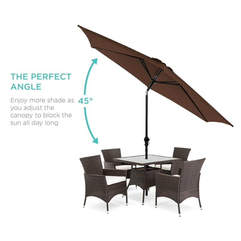 abba 9 ft patio umbrella Amazon.com: Abba Patio 9FT Lyon Outdoor Patio Umbrella Outdoor Table  Umbrella with Push Button Tilt and Crank Market Umbrella 8 Sturdy Ribs UV  Protection Waterproof for Garden Deck Backyard Pool, Black &