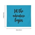 thumbnail image 5 of Bingfone Polyester Fabric Tapestry Let The Adventure Begin1 Wall Hanging Tapestry,Daily Decorative Tapestry For Bedroom Living Room Dorm 60l X 51w Inches, 5 of 9