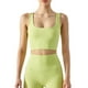thumbnail image 1 of Txlixc Chaleco deportivo femenino, chaqueta de cuello cuadrado con estera extraible Txlixc  moda, 1 of 9