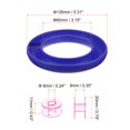 thumbnail image 2 of Silicona Bobina Anillo Soporte y 20 Plástico Bobinas Juego para Diario Costura Suministros, Oscuro Azul/Rosa, 2 of 6