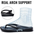 thumbnail image 3 of FootRelief Women's Supportive Thong Sandals, Comfortable Beach Slides for Foot Wellness, 3 of 7