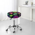 thumbnail image 7 of Kll Bright Mushrooms Round Bar Chair Cushion Cover 12 Inch,Bar Stool Protector With Elastic, Soft Washable, 7 of 7