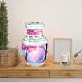 thumbnail image 6 of MUKTIVE Cherry Blossom Burial Urns For Human Ashes Adult Man, Memorial Peach Urn For Ashes For Mom, Decorative Cremation Urn, Funeral Urns For Adult, Keepsake 3 Inch, 6 of 7