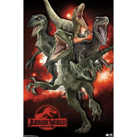 Jurassic World - Raptors Wall Poster, 22.375" x 34"