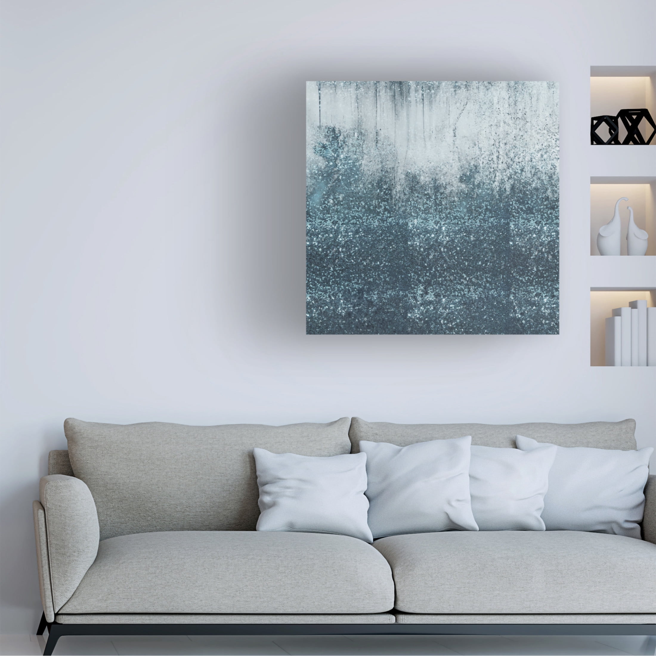 Canvas Wall Art - Sasha 'Textura' Wall Art for Living Room, Bedroom, or Office Décor by Trademark Fine Art - 24 x 24 Inches