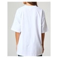 thumbnail image 2 of Women Y2K Oversize Summer Fruit Graphic Print White Tee Shirt Short Sleeve Crew Neck Cotton Aesthetic Tshirt Tops Strawberry, 2 of 7