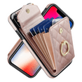 thumbnail image 3 of Asuwish Compatible with iPhone Xs X 10 10s Wallet Phone Case Tempered Glass Screen Protector and Ring RFID Card Holder Cell Cover for iPhoneX iPhoneXs iPhone10 i PhoneX SX 10x 10xs X’s Women RoseGold, 3 of 10