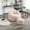 Pink, variant on Furvclv Bean Bag Chair With Ottoman, High-Density Foam Filling Lazy Sofa Chair With Foot Stool, Modern Accent Bean Bag Chairs For Living Room Bedroom