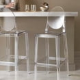 thumbnail image 2 of Heavenly Collection Clear Plastic Counter Stool For Dining Areas, 2 of 9