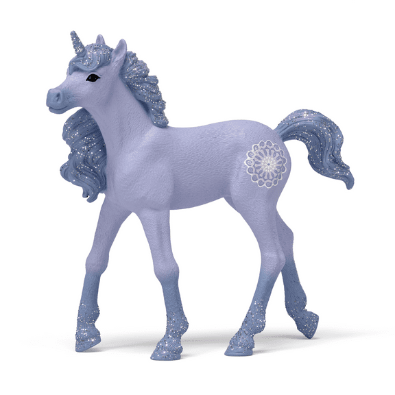 Schleich Bayala - 4" Mandala Unicorn Foal Figurine - Fantasy Horse Toys for Girls and Boy - Cute Fairy Animals - Kids Ages 5  | 48079