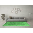 thumbnail image 3 of Ahgly Company Indoor Round Oriental Emerald Green Traditional Area Rugs, 3' Round, 3 of 4
