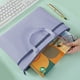 thumbnail image 1 of Bolsa de archivo impermeable, bolsillo doble grande, almacenamiento de documentos plegable, tamaño A4, bolsa de documentos de tela Oxford, bolsa de almacenamiento impermeable, bolso de mano B, 1 of 6
