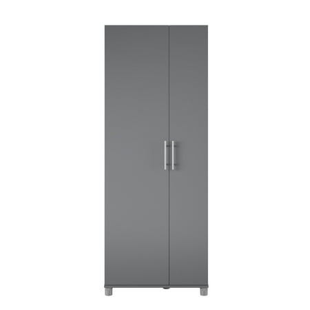 

Systembuild Evolution Westford Tall Asymmetrical Garage Storage Cabinet Graphite Gray