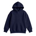thumbnail image 4 of Girls Solid Hoodie Fleece Pullover Hooded Sweatshirt Long Sleeve Pockets Casual Cute Tops, 4 of 5