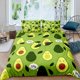 thumbnail image 3 of Lindo Aguacate Funda Nórdica para Niños, Niñas Fruta Verde Funda Nórdica Full, 3 of 7