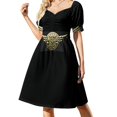thumbnail image 1 of Vestido REO Speedwagon 8 de manga corta, elegante vestido de mujer para boda., 1 of 8