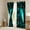 Teal Black, variant on Gaming Window Curtains Bedroom 38"Wx45"L 30%-50% Blackout Curtains 3D Geometric Gamer Curtains & Drapes,Game Console Window Treatments 2 Panels,Neon Red Blue Black