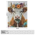 thumbnail image 4 of Qinduosi Highland Cow Blanket,  Flannel Cute Highland Cow Themed White Throw, Soft Nap Throw Blanket for Home Boys Girls Women Highland Cow Lovers Gifts, 4 of 6