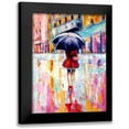 thumbnail image 1 of Kovacs, Anna Brigite 12x14 Black Modern Framed Museum Art Print Titled - Rainy Day in the City II, 1 of 5