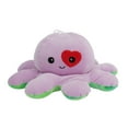 thumbnail image 1 of WAY TO CELEBTATE VALENTINE 13.5" REVERSIBLE PLUSH OCTOPUS-PURPLE/GREEN, 1 of 6