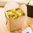thumbnail image 2 of Bio Tek 26 Ounce Chinese Take Out Boxes, 200 Leak And Grease-Resistant Food To Go Boxes - Tab-Lock, Stackable, Kraft Paper Take Home Boxes, Recyclable, For Restaurants, Catering, And Parties, 2 of 2