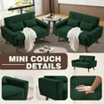 thumbnail image 5 of Soscana Set of 2 Small Loveseat 2-seater Sofa Couch Modern Love Seat with 2 Throw Pillows for Living Room Bedroom Apartment Office Small Space, 5 of 8