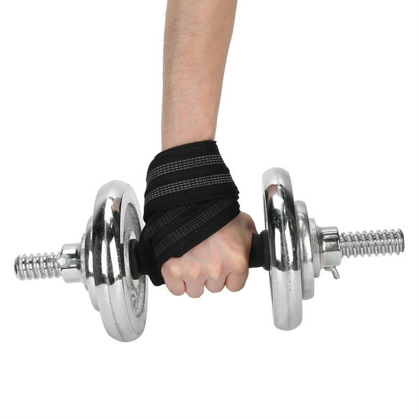 Amdohai Sangles d'haltérophilie Enveloppe de soutien du poignet rembourrée  pour l'entraînement d'entraînement de musculation de levage de puissance 