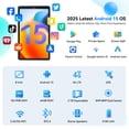 thumbnail image 2 of 8 Inch Tablet with Sim Card Slot,Unlocked Tablets with 4G LTE,Octa Core,12GB RAM 64GB ROM 2TB TF Expandable,5100mAh,WiFi,GPS,Android 15 Tablet with Case, 2 of 8