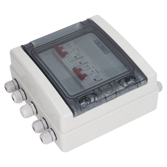 Solar Disconnect Switch, Surge Protector Easy Installation Photovoltaic Combiner Box DC500V  For Home RV Power Generation System