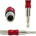 thumbnail image 4 of Pivoting Bit Holder 1/4" Magnetic Pivot Drill Bit Holder, Flexiable Quick Release Screwdriver Bit Holder for Tight Spaces or Corners(2 Pcs Red), 4 of 5