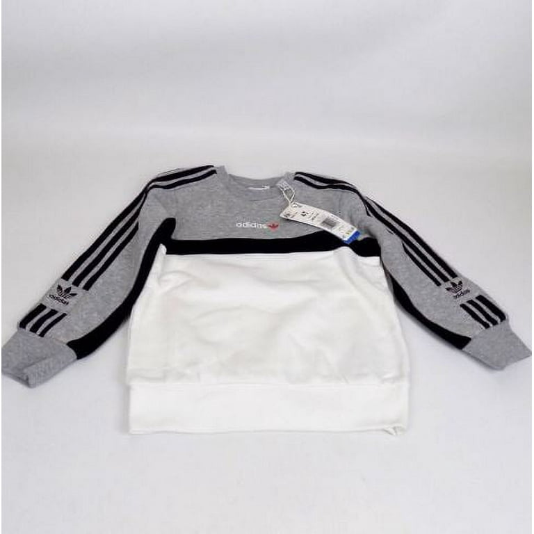 2XS Grey Medium Boy\'s Crew Suit, Heather, Adidas