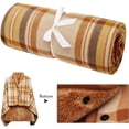 thumbnail image 2 of Multiway Plaid Poncho Shawl Wrap for Women Fleece Wearable Blanket Ultra Soft Sherpa Flannel Cape Checkered Fluffy Fleece Pajama Winter Warm Sleepwear, 2 of 7