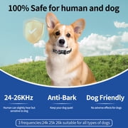 Smart Dog Bark Collar for Dogs Smart Ultrasonic Deterrent Device Rechargeable Anti Barking Collar