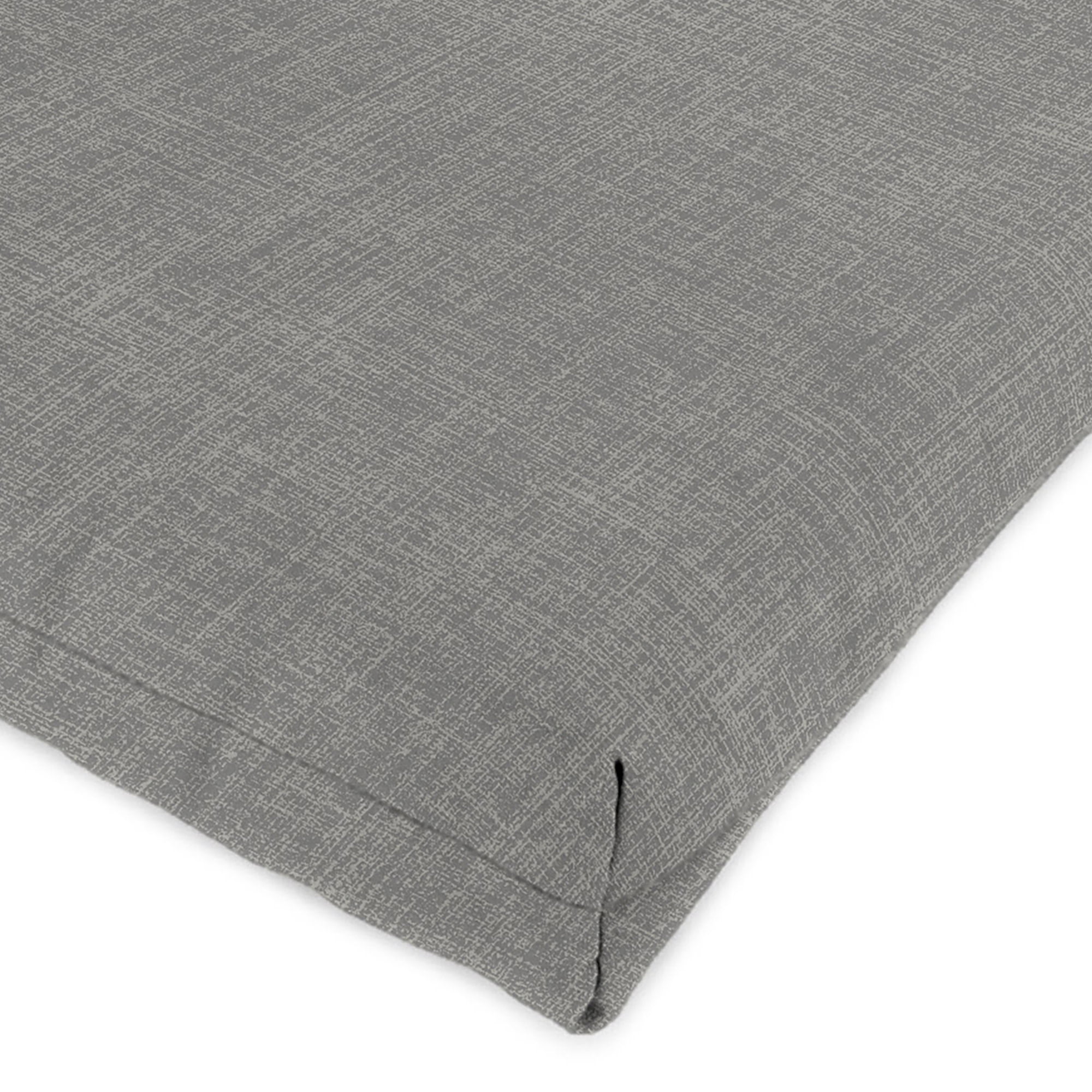 Jordan Manufacturing 44" x 22" Celosia Graphite Gray Crosshatch Rectangular Outdoor Chair Cushion with Ties and Hanger Loop