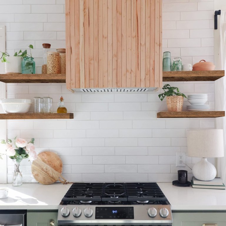 Bathroom Shelf for Small Space, Rustic Brown