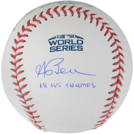 Andrew Benintendi Boston Red Sox 2018 MLB World Series Champions Autographed Logo Baseball with