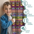 thumbnail image 3 of Blackout Kids Curtains,Purple Boho Tribal Birds and Meanders Pattern Childrens Insulated Curtains Set Of 2,Bedroom Essentials,Toddler Room Decor 42x84in(106x213cm), 3 of 5
