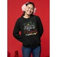 thumbnail image 2 of A Morning Person On Christmas Sweatshirt Women -Smartprints Designs, Female 4X-Large, 2 of 4