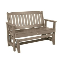 highwood  Lehigh Garden Glider Bench Woodland Brown