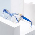 thumbnail image 2 of Fashion Colorful Cat Eye Anti Blue Light Glasses Men Women Optical Glasses Frame Trendy Blue Light Blocking Computer Glasses, 2 of 4